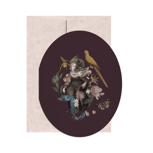 Allegory Oval Card