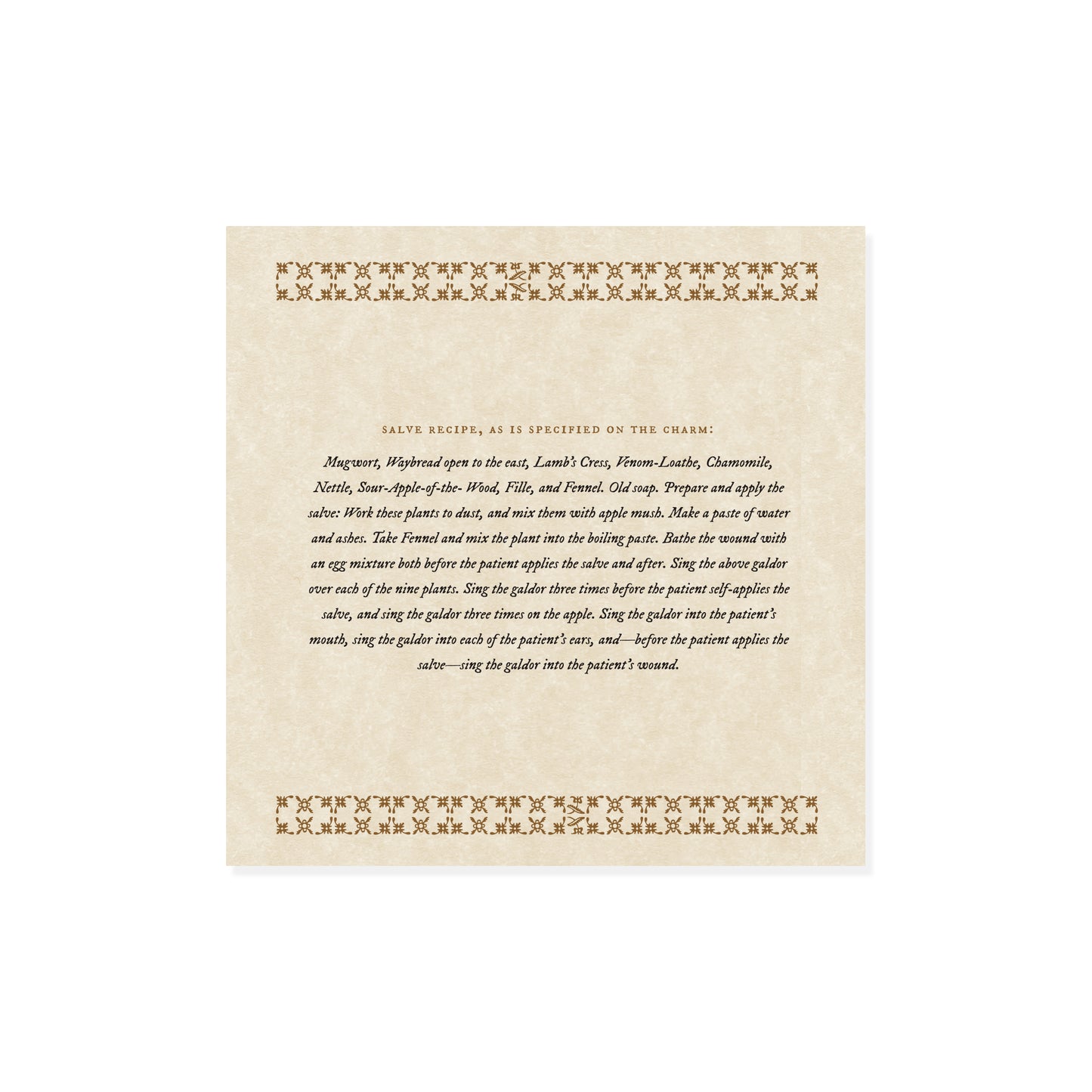 Nine Plants Spell Salve