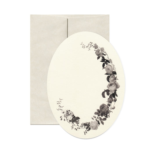 Dark Roses Oval