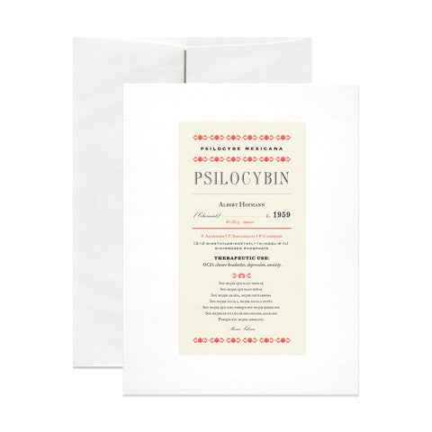 Psilocybin Pharmacy Card