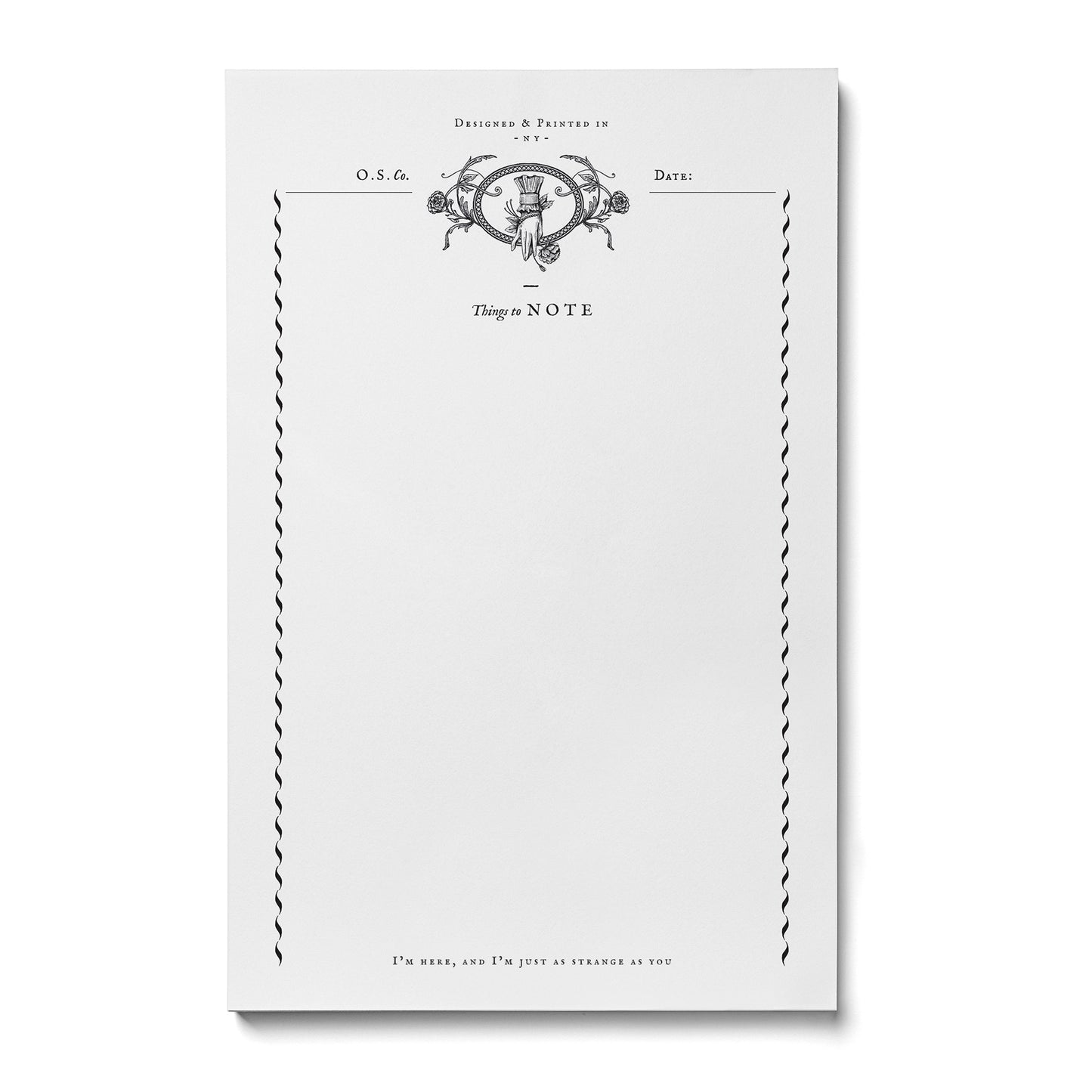 Rose Hand Notepad