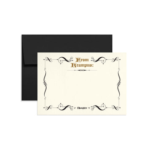 “From Krampus" Gift Card Set